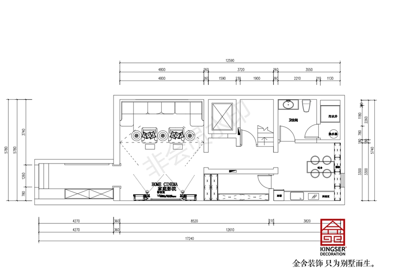 地下一層平面布置圖